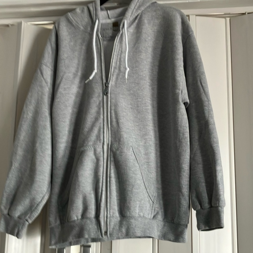 Gold Toe Gray Zip Up Sweater